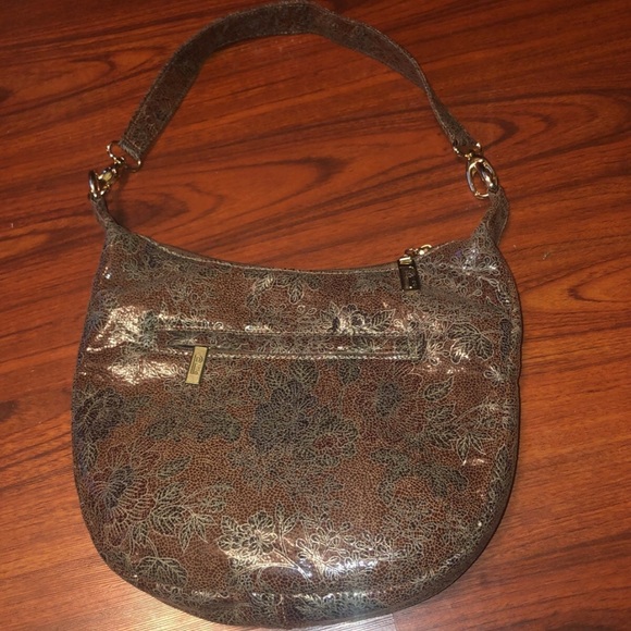 VINTAGE Pinky Leather Floral Hobo Ring Bag. - Picture 2 of 13